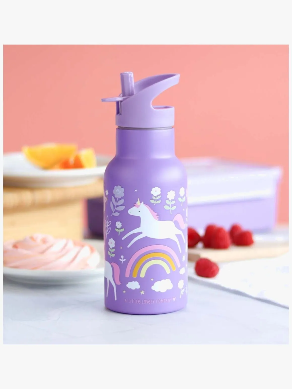 A Little Lovely Company Stainless steel Drikkedunk, Unicorn dreams