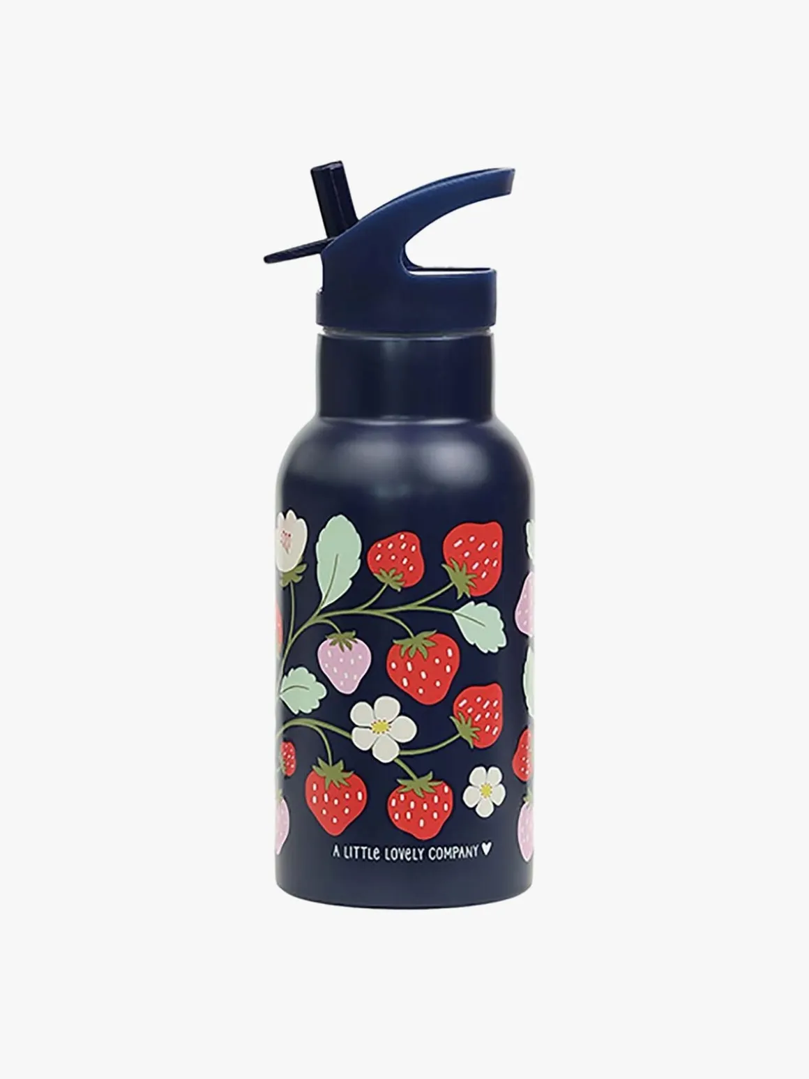 A Little Lovely Company Stainless steel Drikkedunk, Strawberries