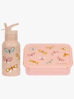 A Little Lovely Company Madkasse & Flaske, Butterflies