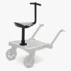 ABC Design Kiddie Ride On 2 Sæde til Ståbræt, Black