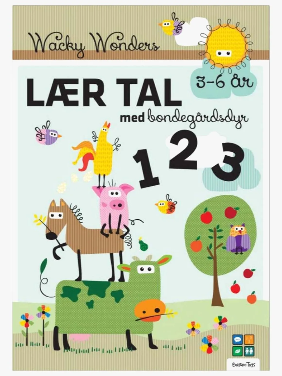 Aktivitetsbog Lær Tal med Wacky Wonders Bondegårdsdyr