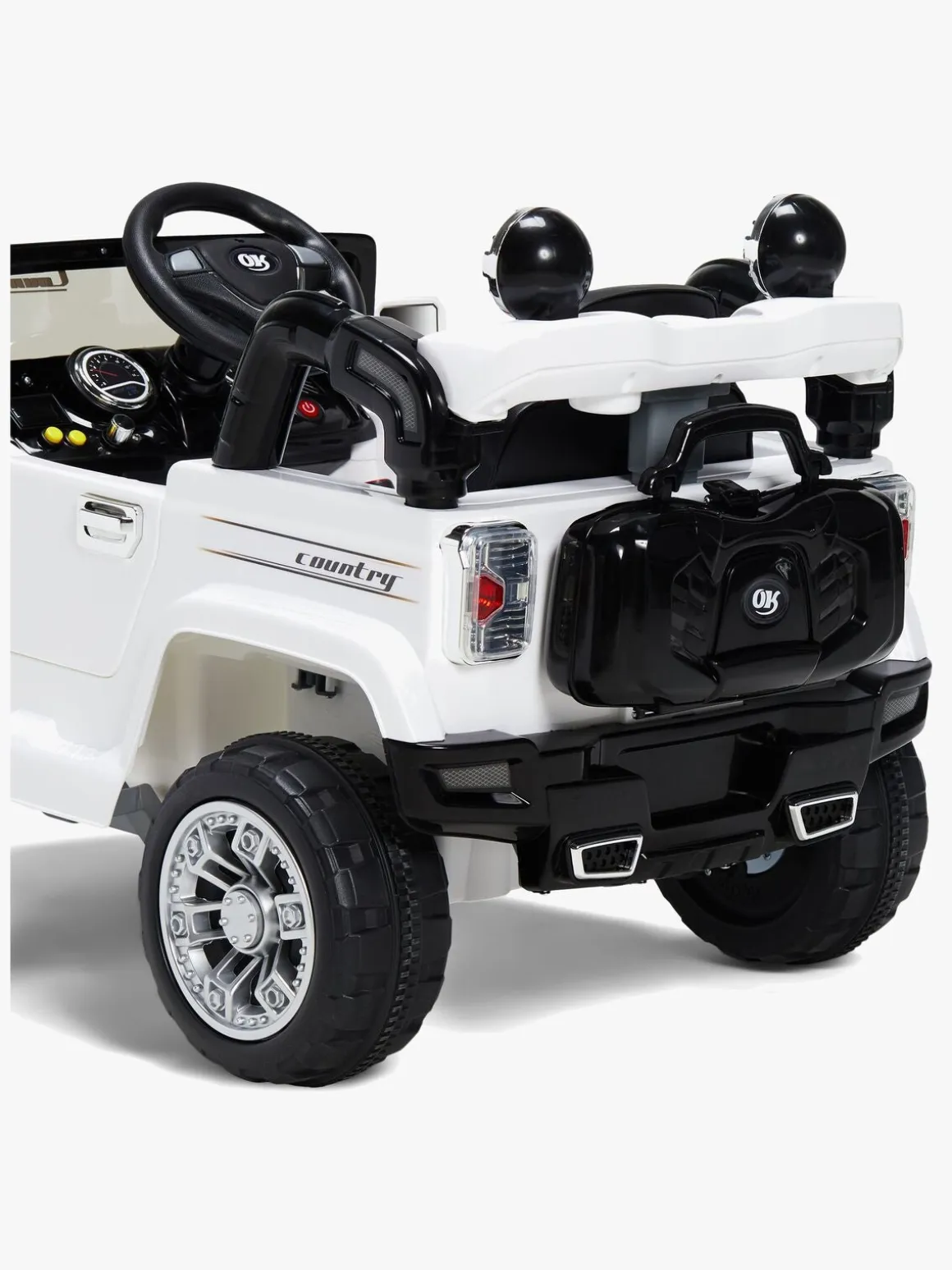Alex's Garage Elbil Jeep, Hvid