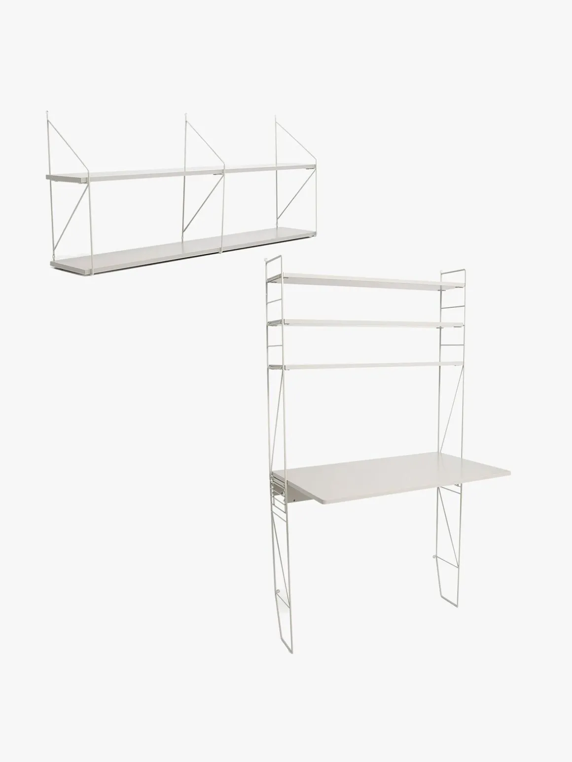 Alice & Fox BONNIE Skrivebord & Hylde, Greige