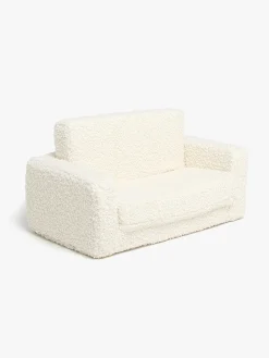 Alice & Fox Cubbie  Foldbar Sofa 94x55cm, White Teddy