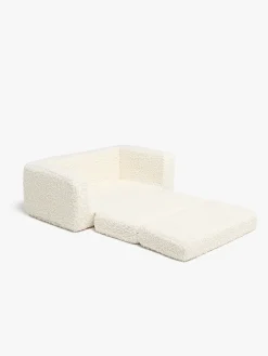 Alice & Fox Cubbie  Foldbar Sofa 94x55cm, White Teddy