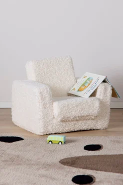 Alice & Fox Cubbie Foldbar Lænestol, White Teddy