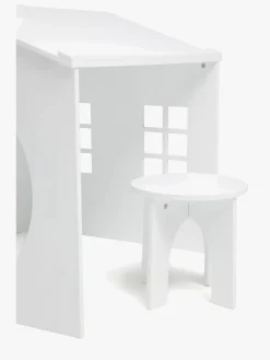 Alice & Fox  Huset Tegnebord med Skammel, Hvid