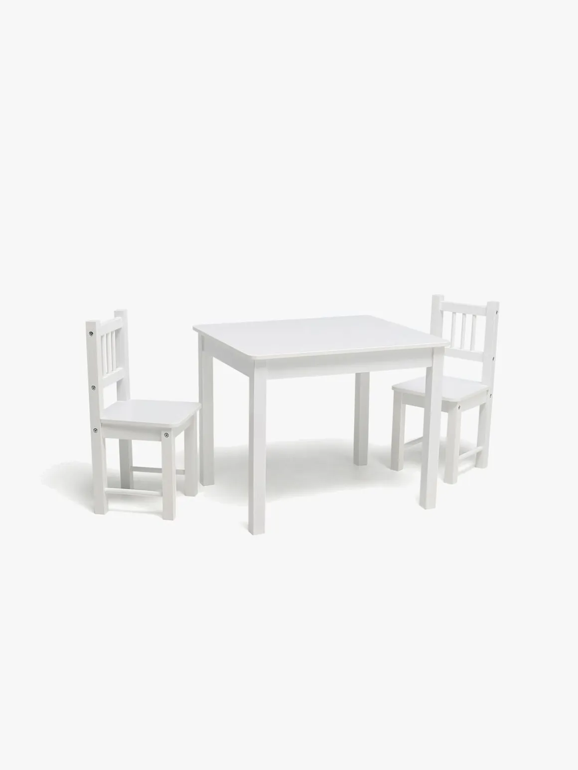 Alice & Fox LOVIS Bord & Stole + Sofa med Opbevaring, Hvid