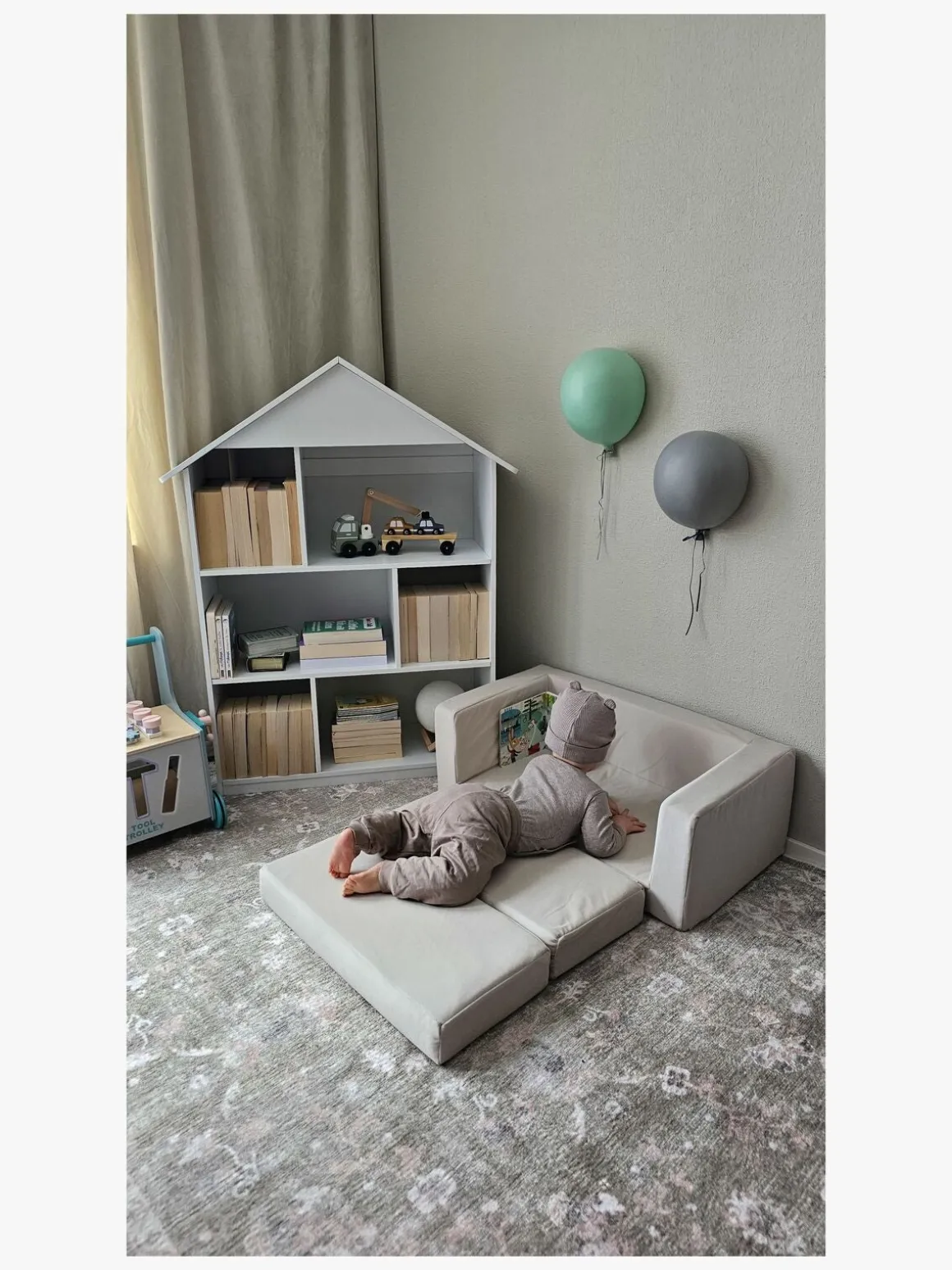 Alice & Fox POLLY Bogreol & Dukkehus, Hvid