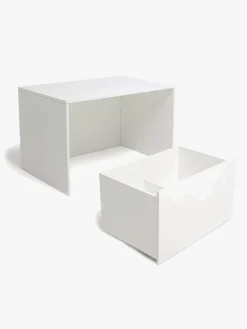 Alice & Fox POPPY Skrivebord & Opbevaringskasse, Hvid