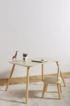Alice & Fox Skrivebord med Stol Kat, Lysegul