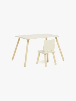 Alice & Fox Skrivebord med Stol Kat, Lysegul