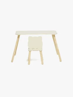 Alice & Fox Skrivebord med Stol Kat, Lysegul
