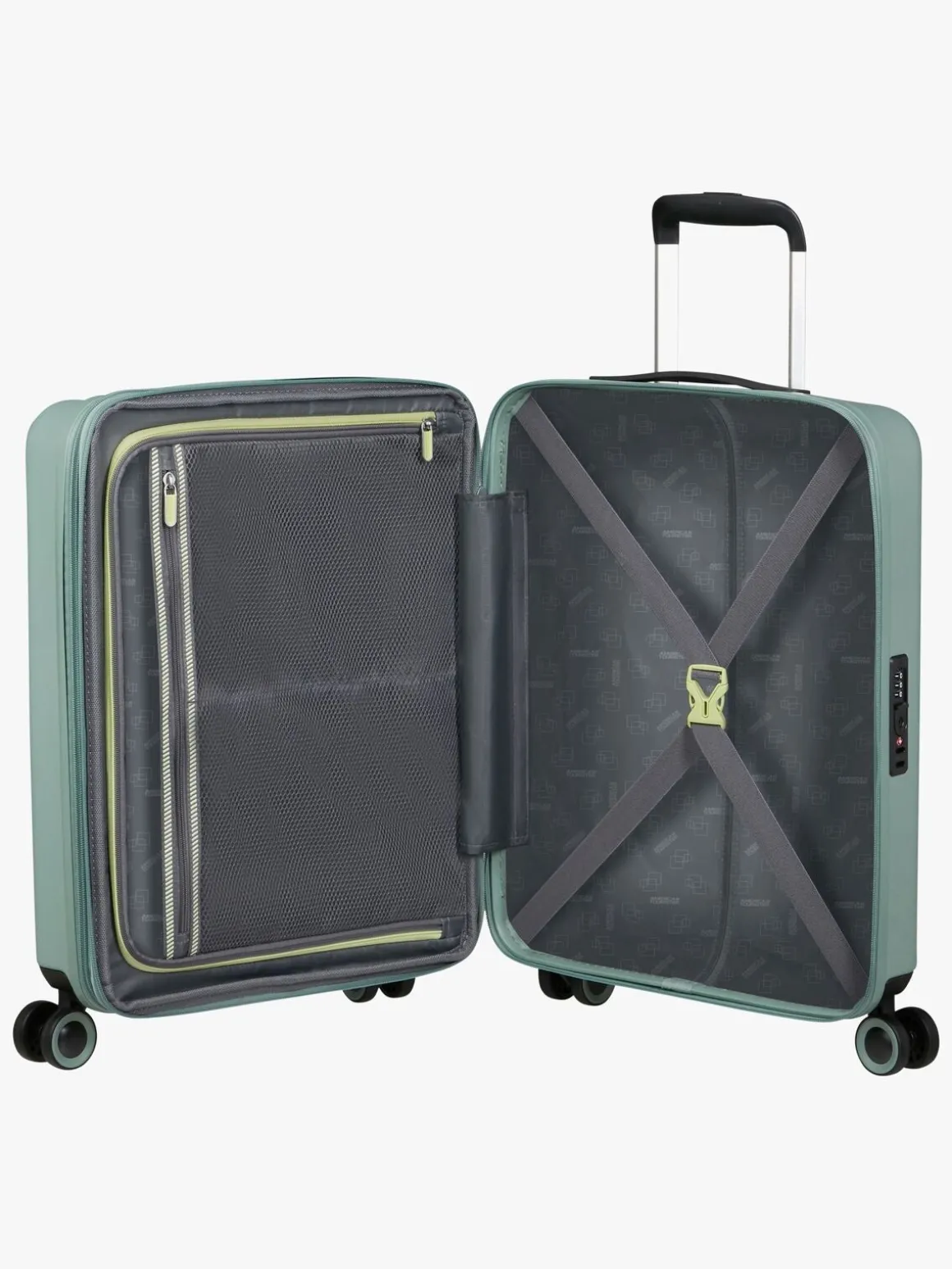 American Tourister Dynabelt Spinner Kuffert 36L, Misty Green