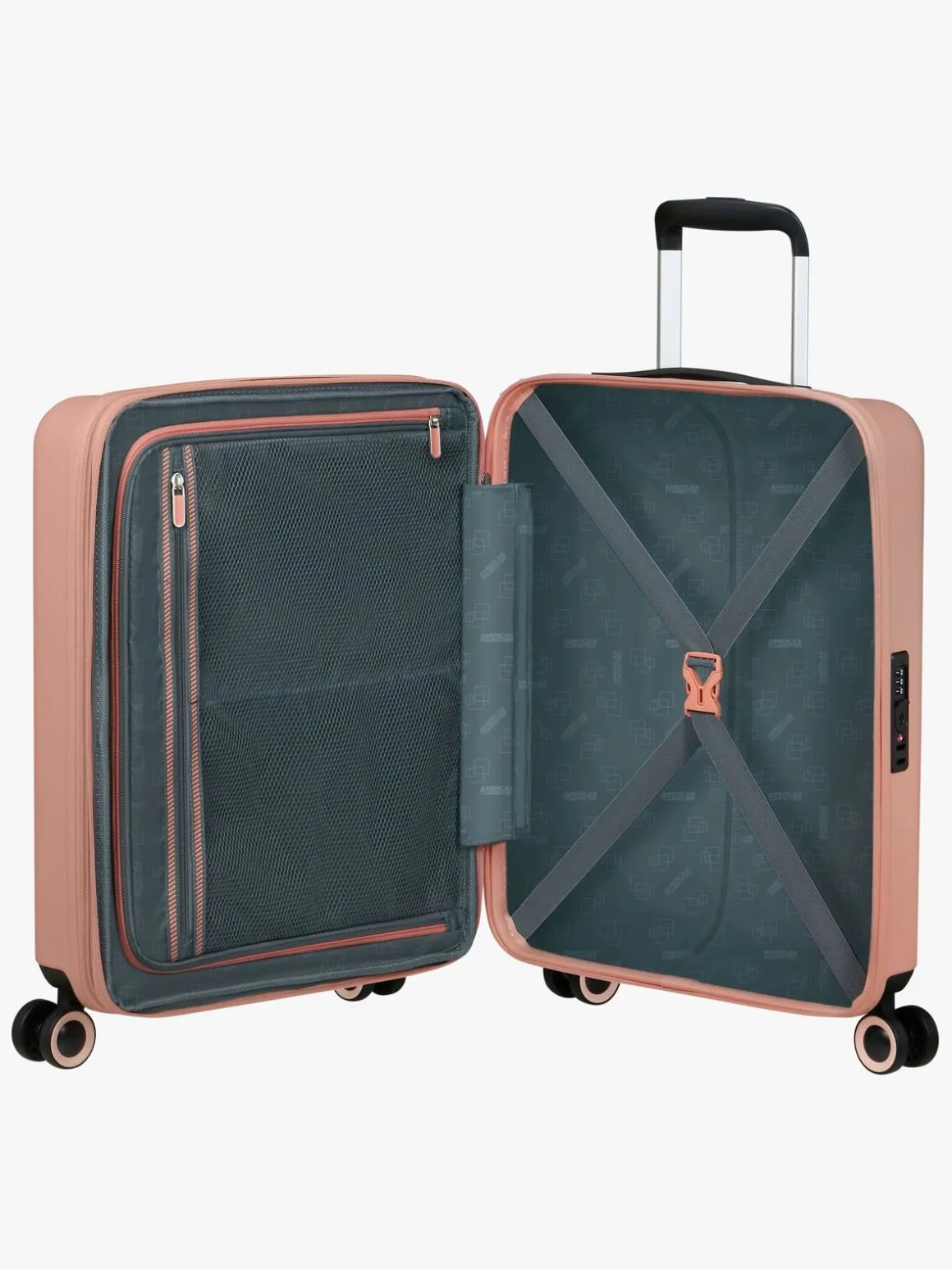 American Tourister Dynabelt Spinner Kuffert 36L, Sandy Rose