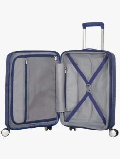 American Tourister Soundbox Spinner Kuffert 35,5L, Midnight Navy