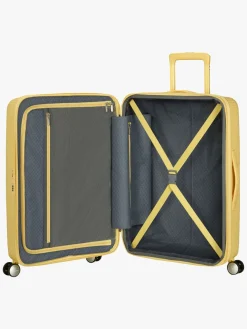 American Tourister Soundbox Spinner Kuffert 71,5L, Pastel Yellow
