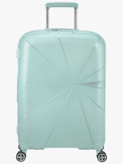 American Tourister StarVibe Spinner Kuffert 70-77L, Metallic Surf Blue