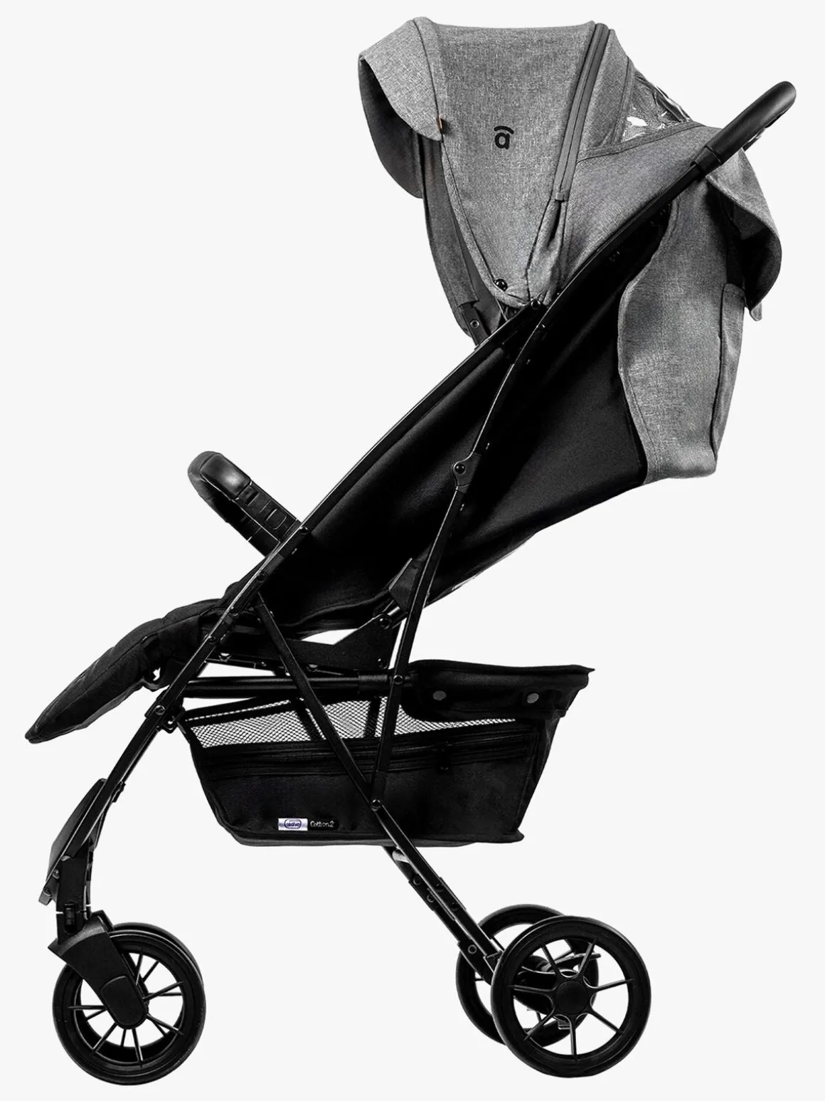 Asalvo Cotton 2 Klapvogn, Grey