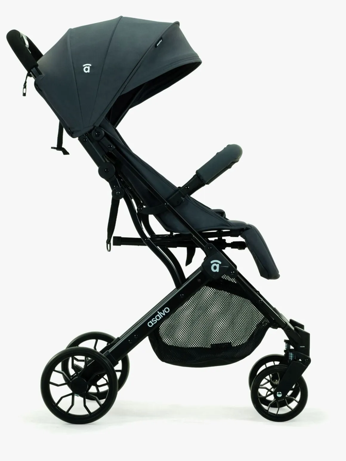 Asalvo Kubic 2 Flight Travel Klapvogn, Grey