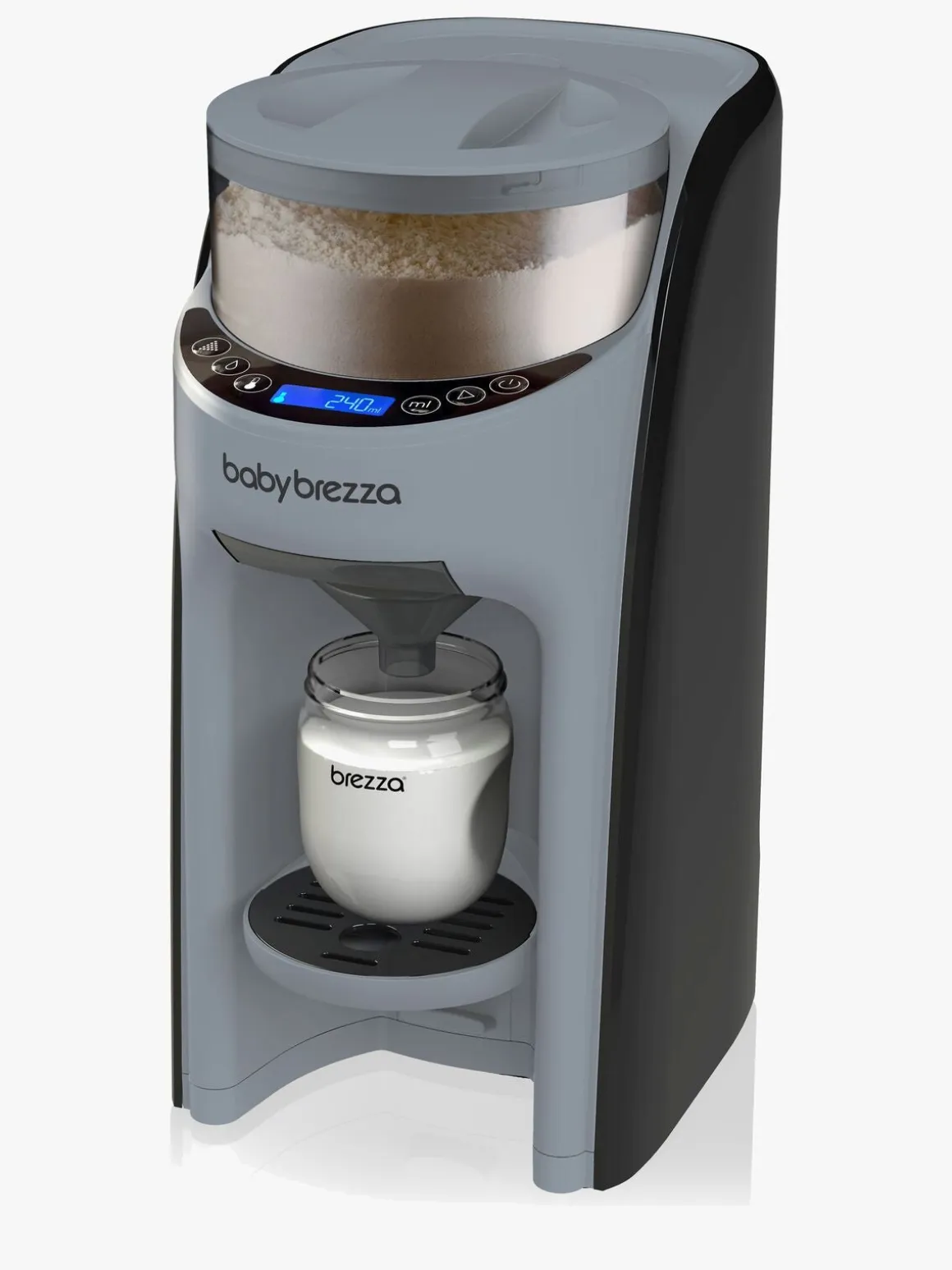 Baby Brezza Formula Pro Advanced Modermælkserstatnings- og Vællingemaskine, Slate