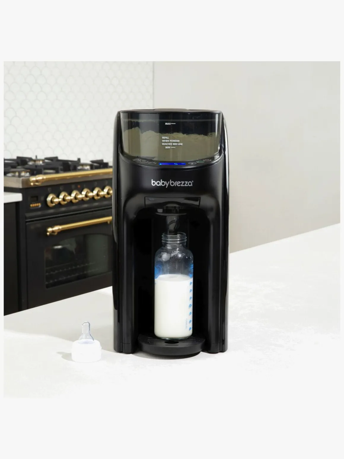 Baby Brezza Formula Pro Advanced Modermælkserstatnings- og Vællingemaskine, Black