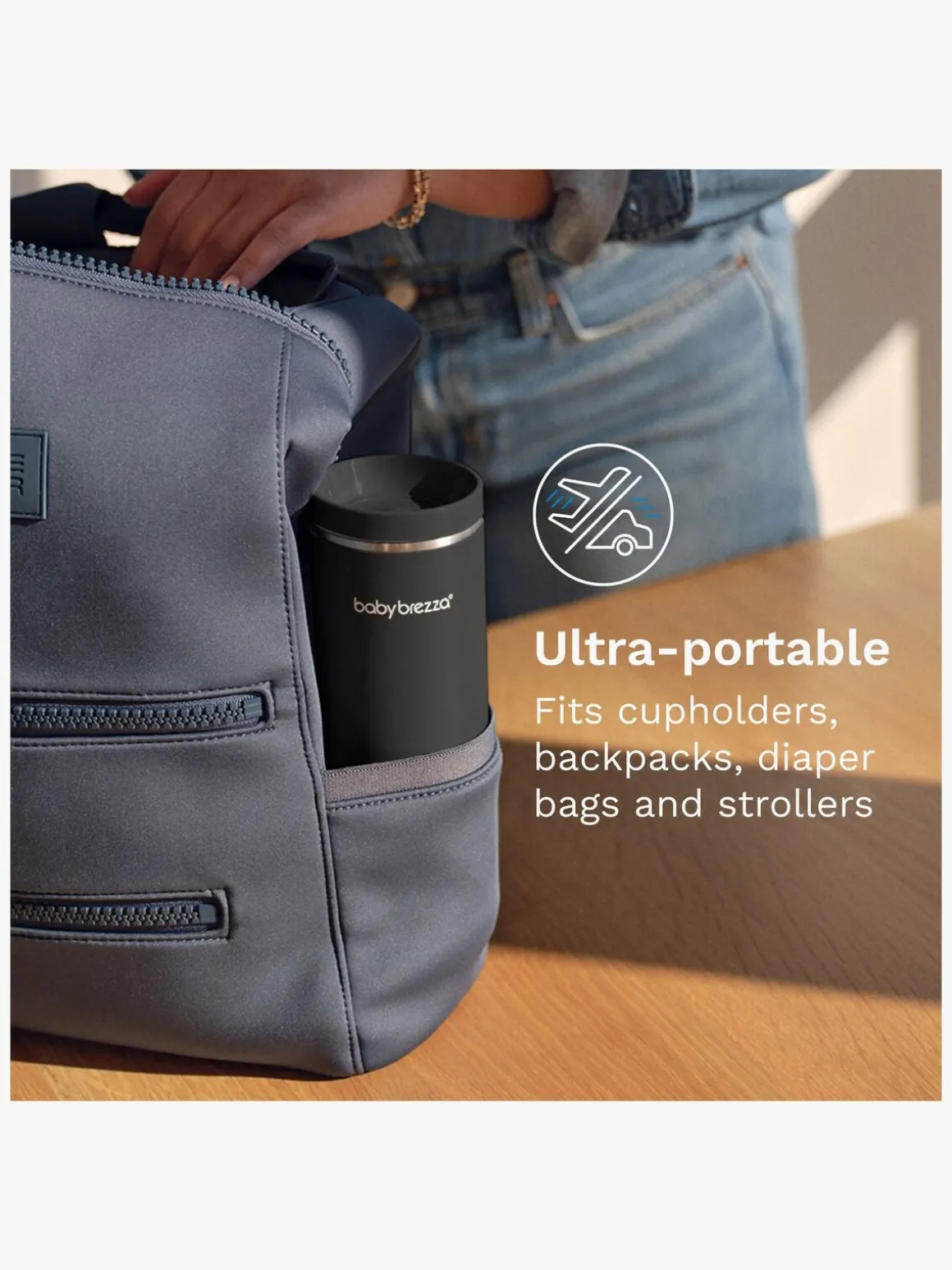 Baby Brezza Superfast Portable Flaskevarmer, Black