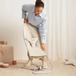 BabyBjörn Balance Soft Skråstol Woven/Jersey, Lys beige