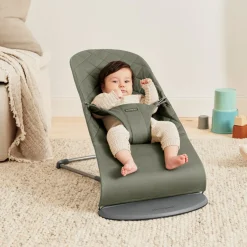 BabyBjörn Bliss Skråstol Woven Classic Quilt, Mørkegrøn