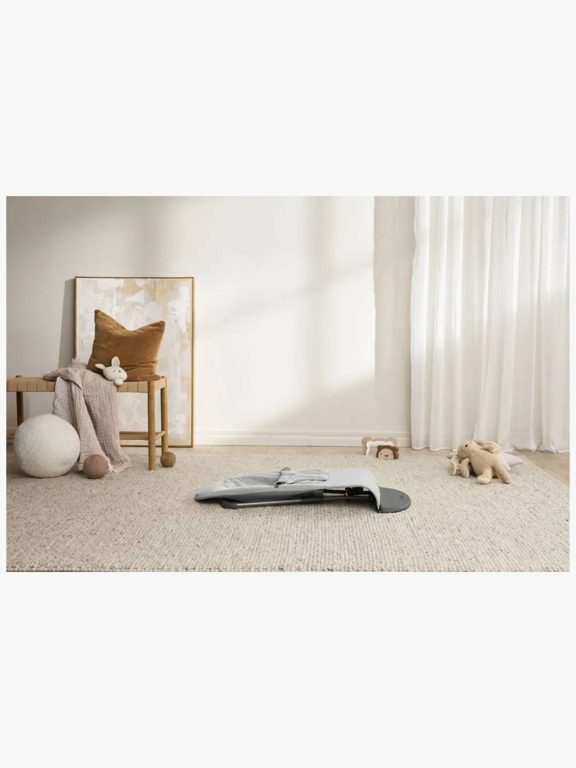 BabyBjörn Bliss Skråstol Woven, Light Grey Melange