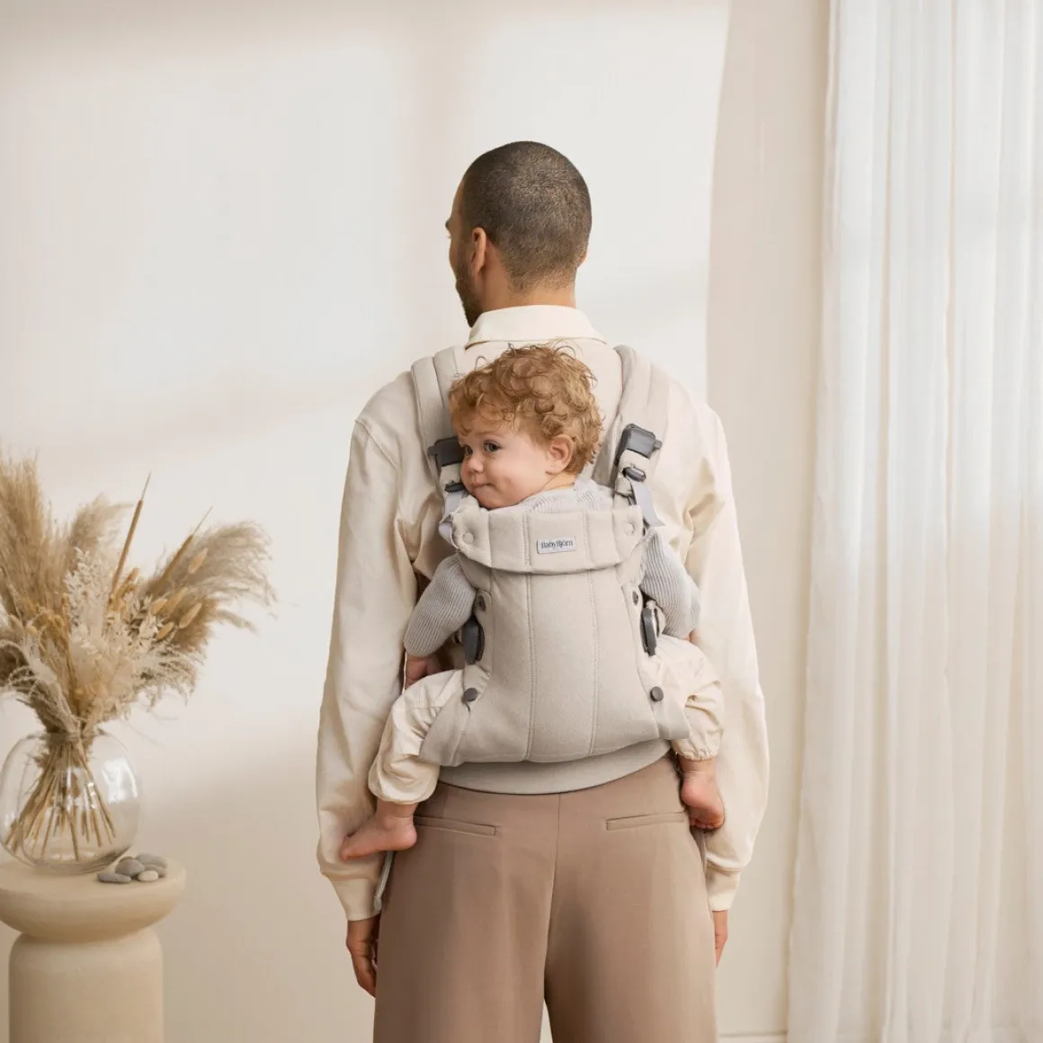 BabyBjörn Harmony Bæresele Woven, Light Beige Melange