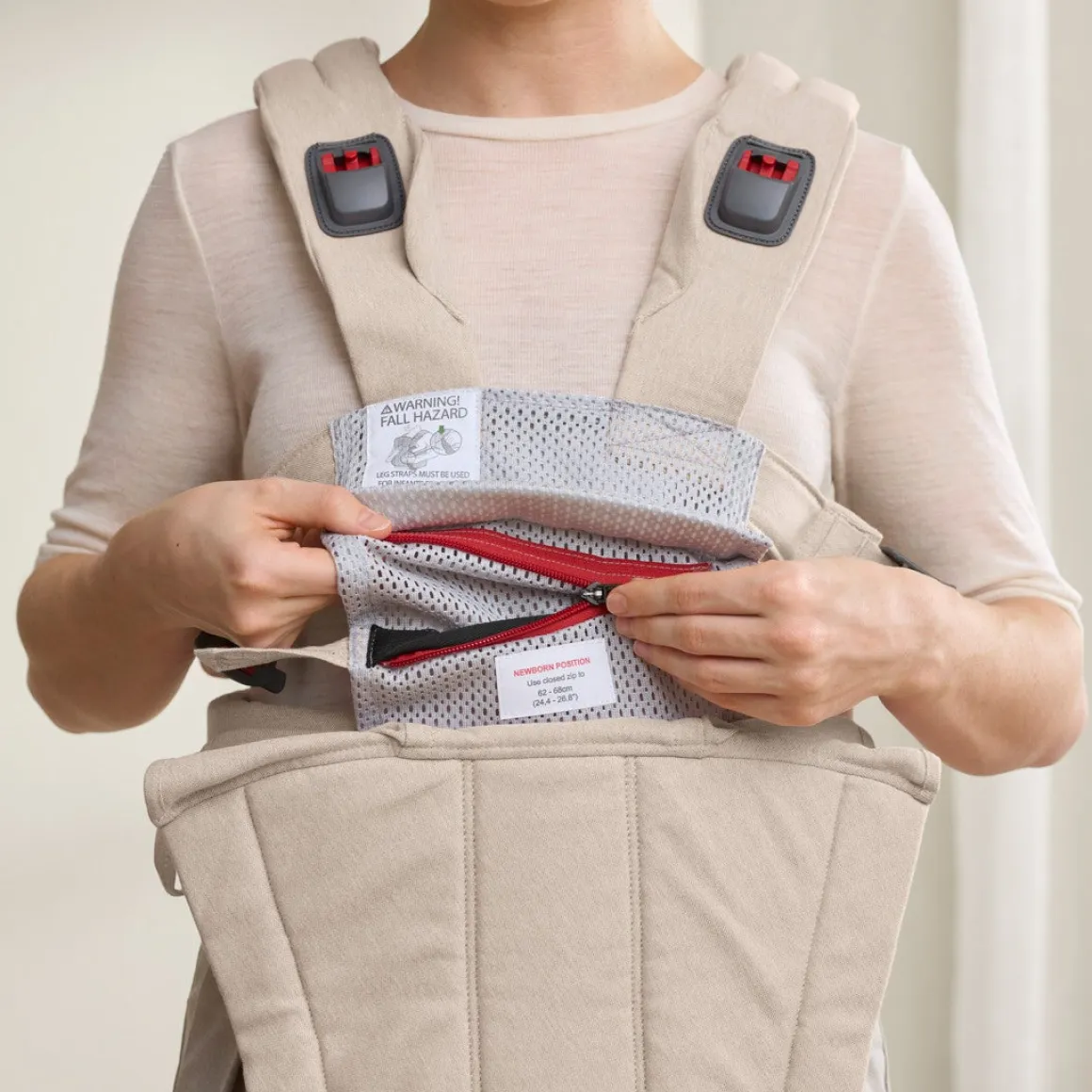 BabyBjörn Harmony Bæresele Woven, Light Beige Melange