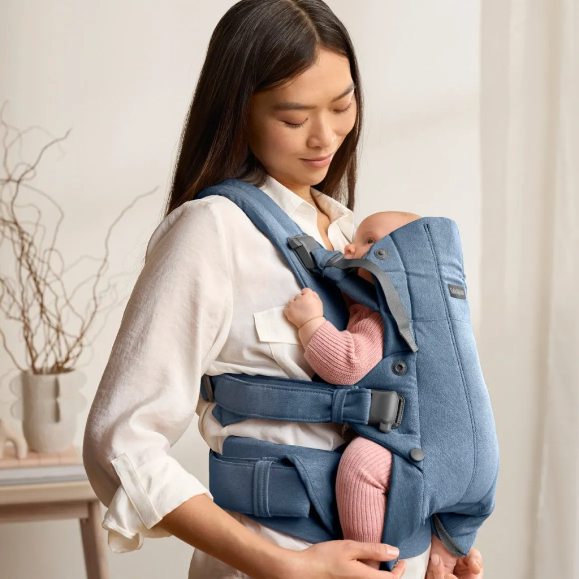 BabyBjörn Harmony Bæresele Woven, Blue Melange