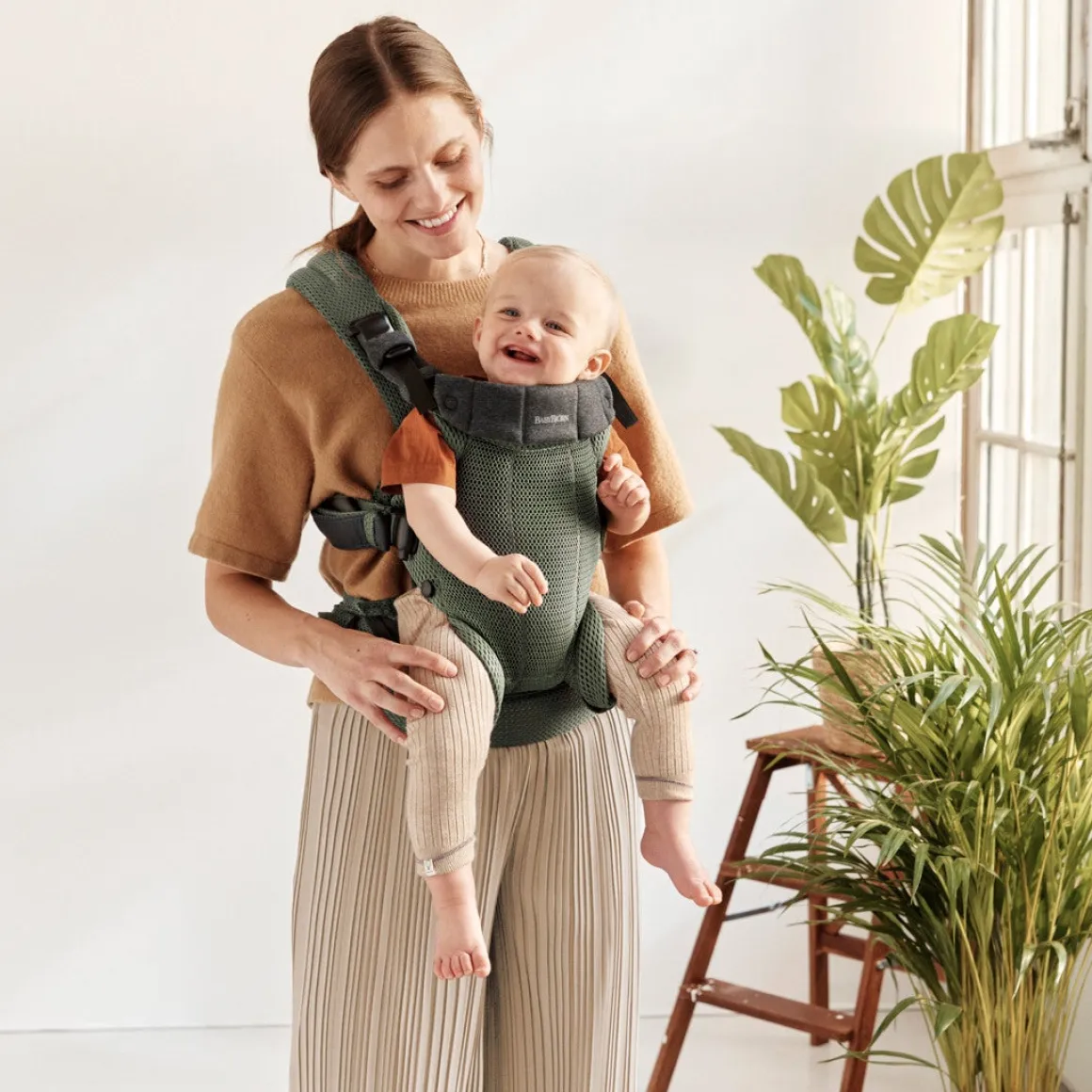 BabyBjörn Harmony Bæresele 3D Mesh, Mørkegrøn