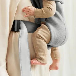 BabyBjörn Mini Bæresele 3D Jersey, Light grey