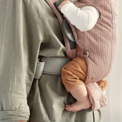 BabyBjörn Mini Bæresele 3D Mesh, Dusty Pink