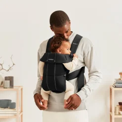 Babybjörn Mini Bæresele Woven inkl. Betræk, Sort