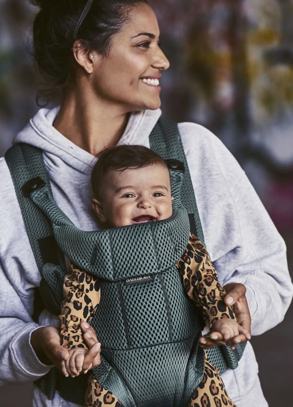 BabyBjörn Move Bæresele 3D Mesh, Sage Green