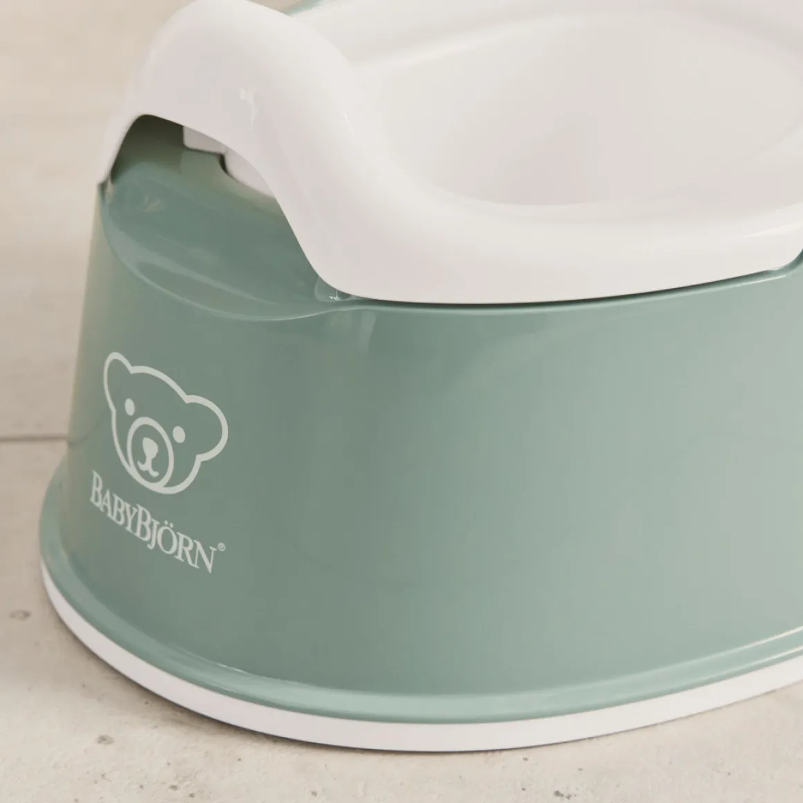 BabyBjörn Smart Potte, Deep Green/White