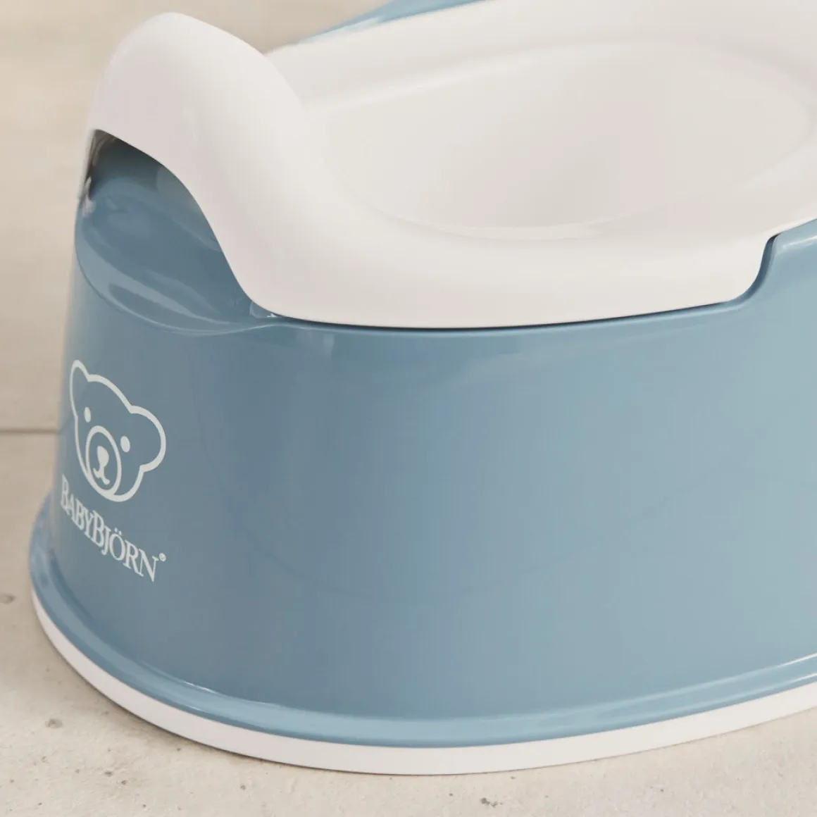 BabyBjörn Smart Potte, Deep Blue/White
