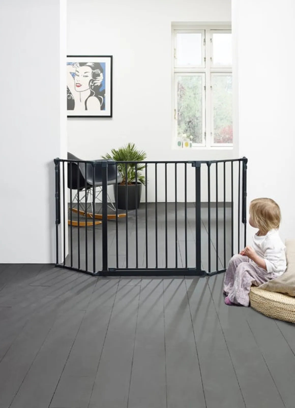 BabyDan Flex M Skruegitter, Sort