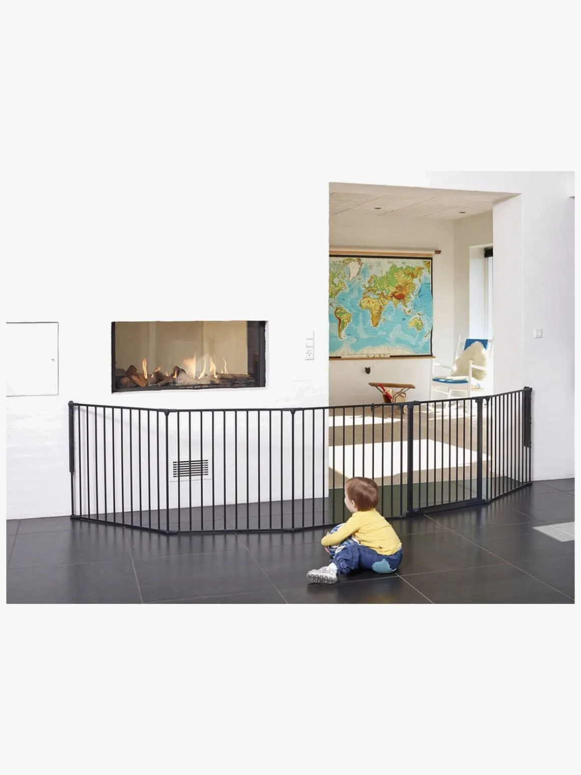 BabyDan Flex XXL Skruegitter, Sort