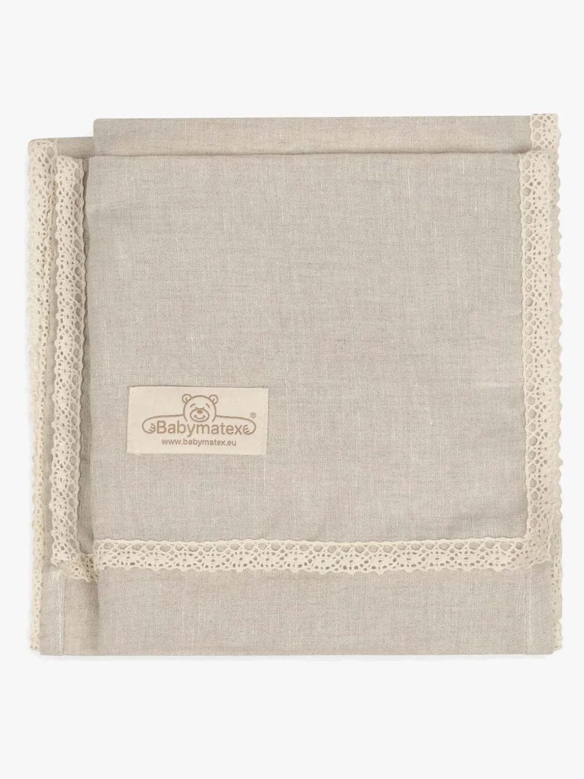 BabyMatex Babytæppe i Hør 75 x 100 cm, Beige