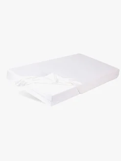BabyMatex Bamboo Stræklagen til Tremmeseng 60 x 120 cm, Hvid