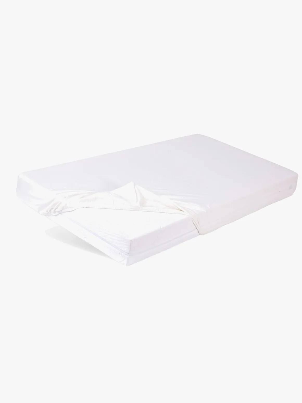 BabyMatex Bamboo Stræklagen til Juniorseng 80 x 160 cm, Hvid