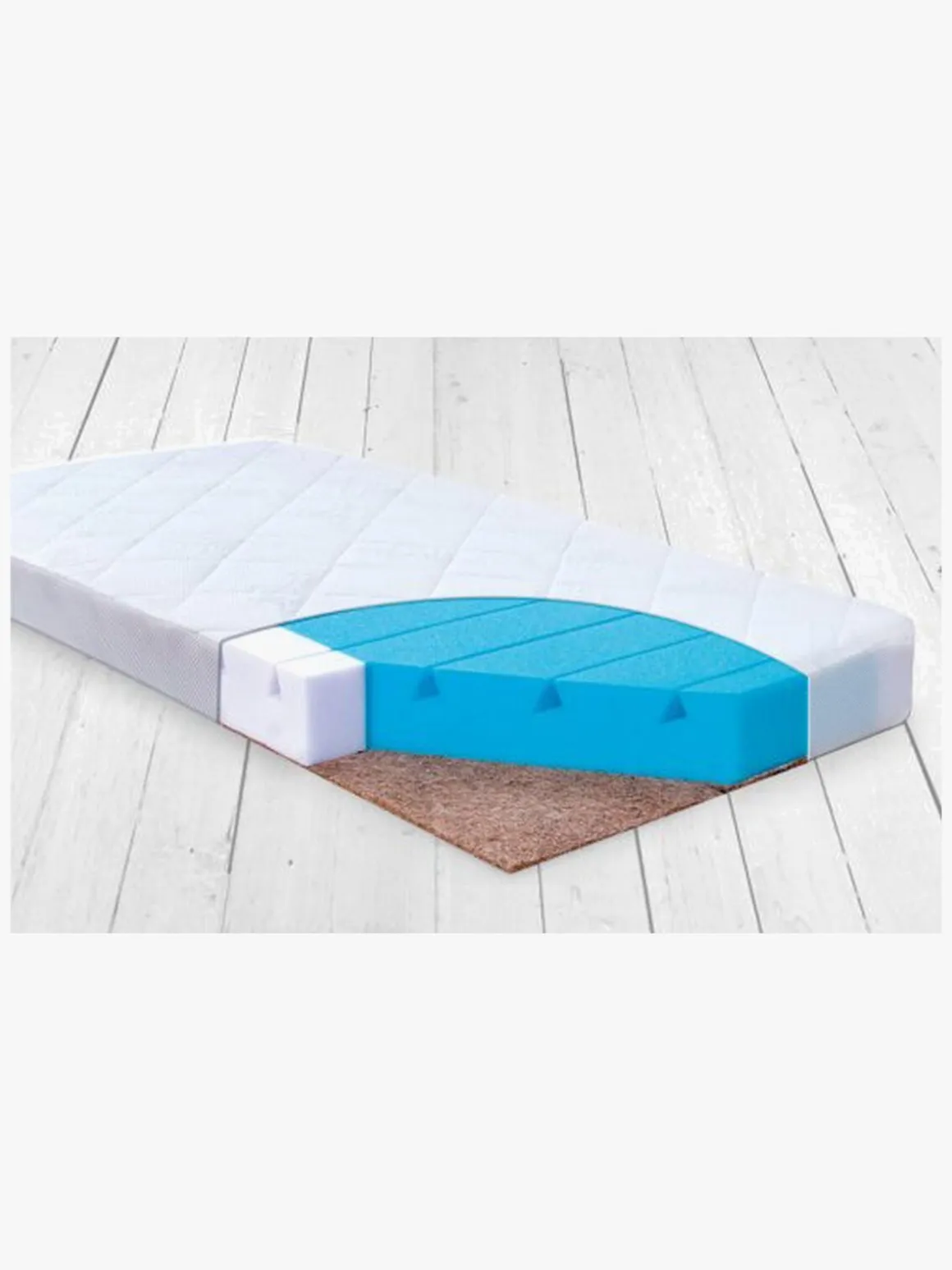 BabyMatex Colorado Børnemadras med kokosmåtte, 70x140 cm