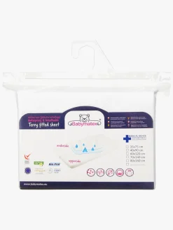 BabyMatex Frotte Vandtæt Stræklagen til Tremmeseng 40 x 90 cm, Lysegrå
