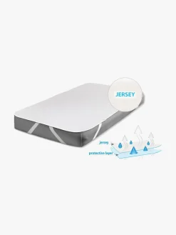 BabyMatex Hygienic Jersey Rullemadras til Juniorseng 80x160 cm Åndbar og Vandtæt, Hvid