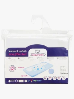 BabyMatex Hygienic Jersey Vandtæt Stræklagen til Tremmeseng 40 x 90 cm, Lysegrå