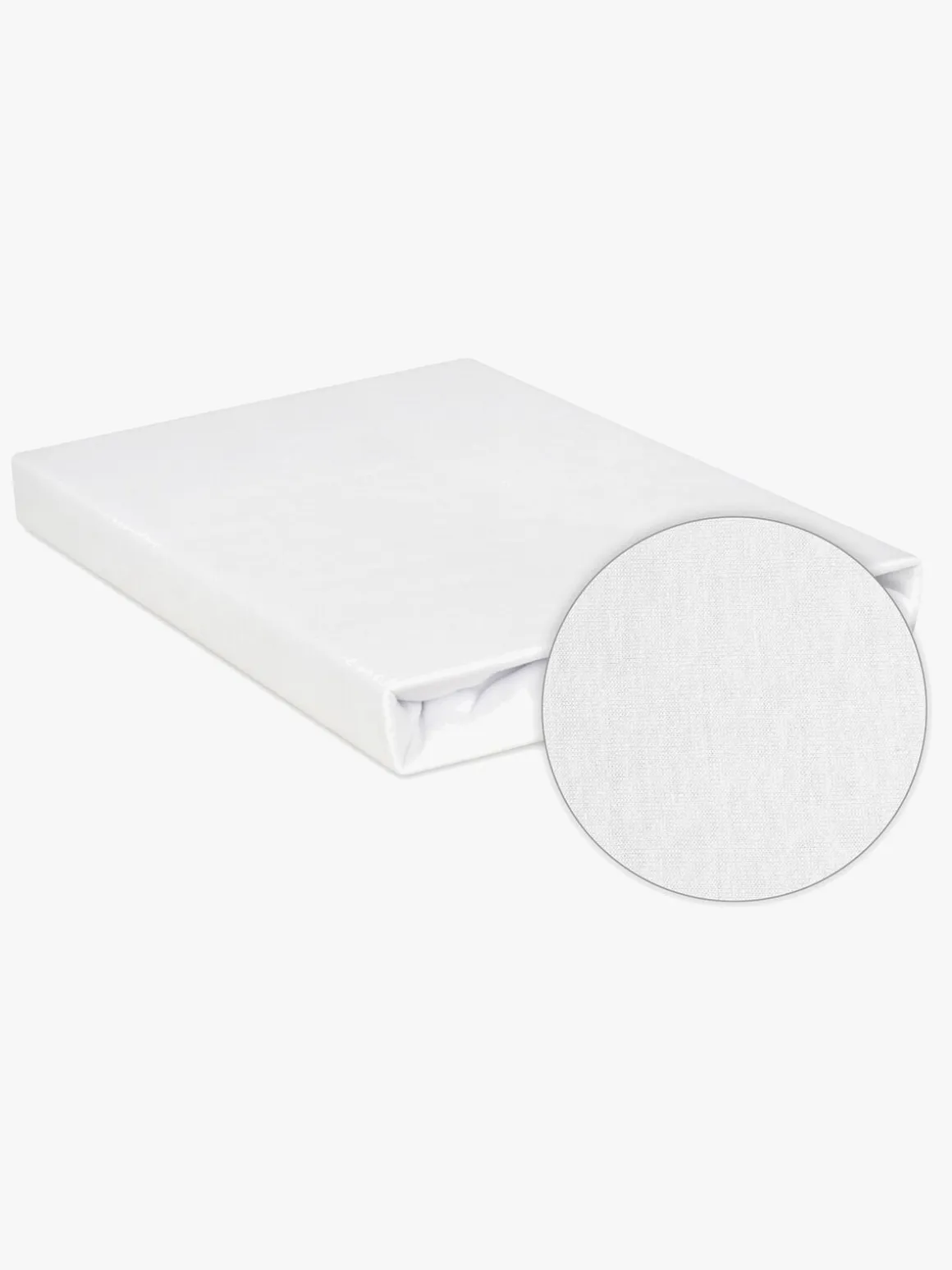 BabyMatex Jersey Stræklagen til Børnesenge 90 x 190 cm, Hvid